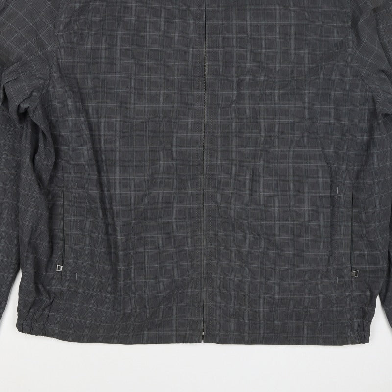 Marks and Spencer Men's Grey Check 2XL Full Zip Basic Jacket