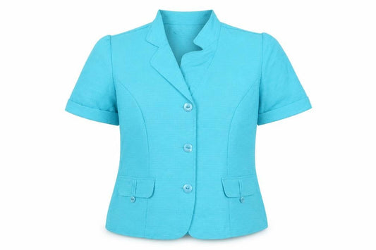 Danny & Nicole Women’s Blue UK 10 Short Sleeve Tailored Blazer