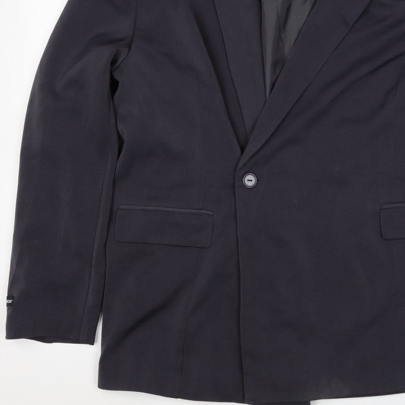Collusion Women’s Black XL Oversized One Button Notch Lapel Blazer