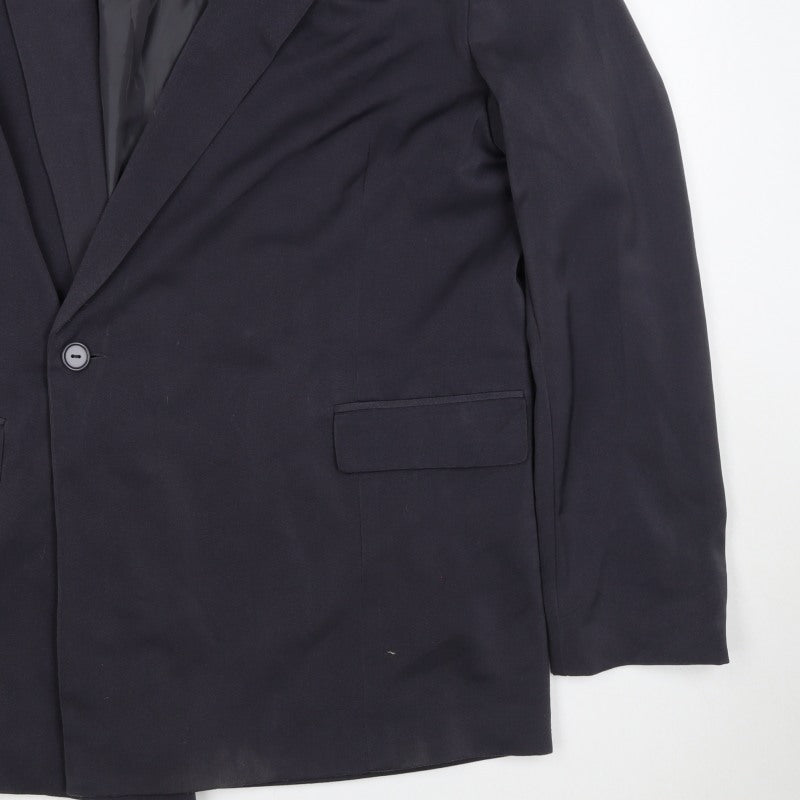 Collusion Women’s Black XL Oversized One Button Notch Lapel Blazer