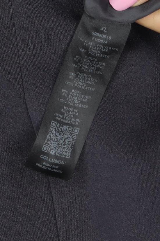 Collusion Women’s Black XL Oversized One Button Notch Lapel Blazer