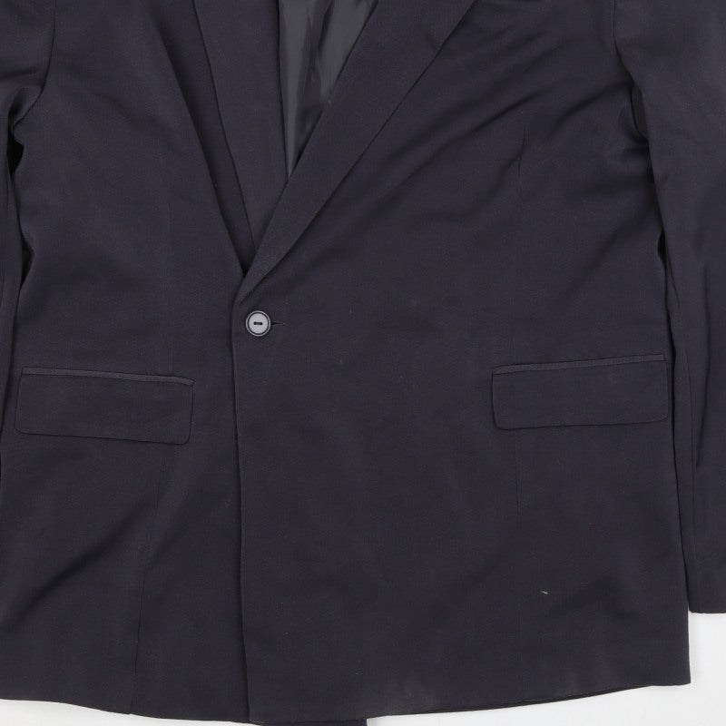 Collusion Women’s Black XL Oversized One Button Notch Lapel Blazer