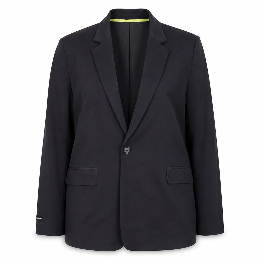 Collusion Women’s Black XL Oversized One Button Notch Lapel Blazer