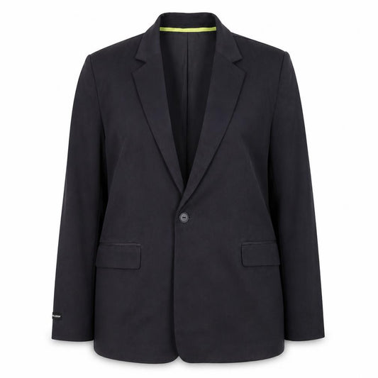 Collusion Women’s Black XL Oversized One Button Notch Lapel Blazer