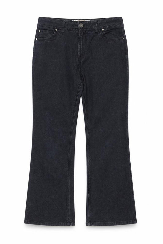 Soon Women’s Black Bootcut Stretch Jeans UK 14 Dark Wash