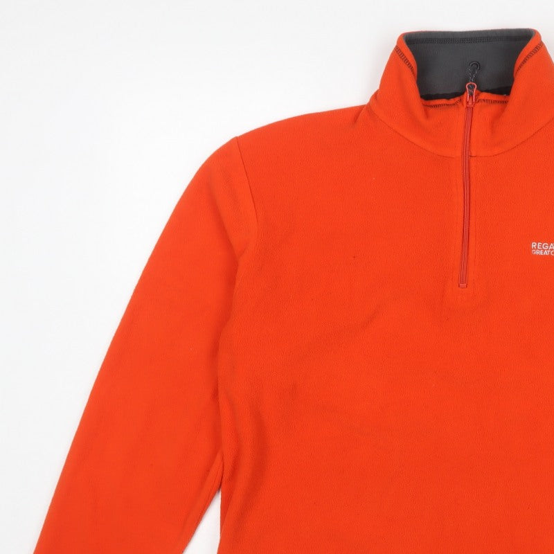 Regatta Men’s Orange XL 1/4 Zip Fleece Pullover Sweatshirt Outdoor