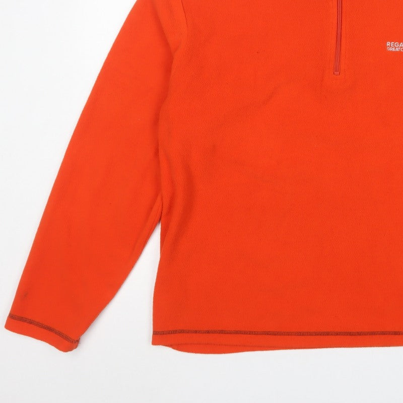 Regatta Men’s Orange XL 1/4 Zip Fleece Pullover Sweatshirt Outdoor