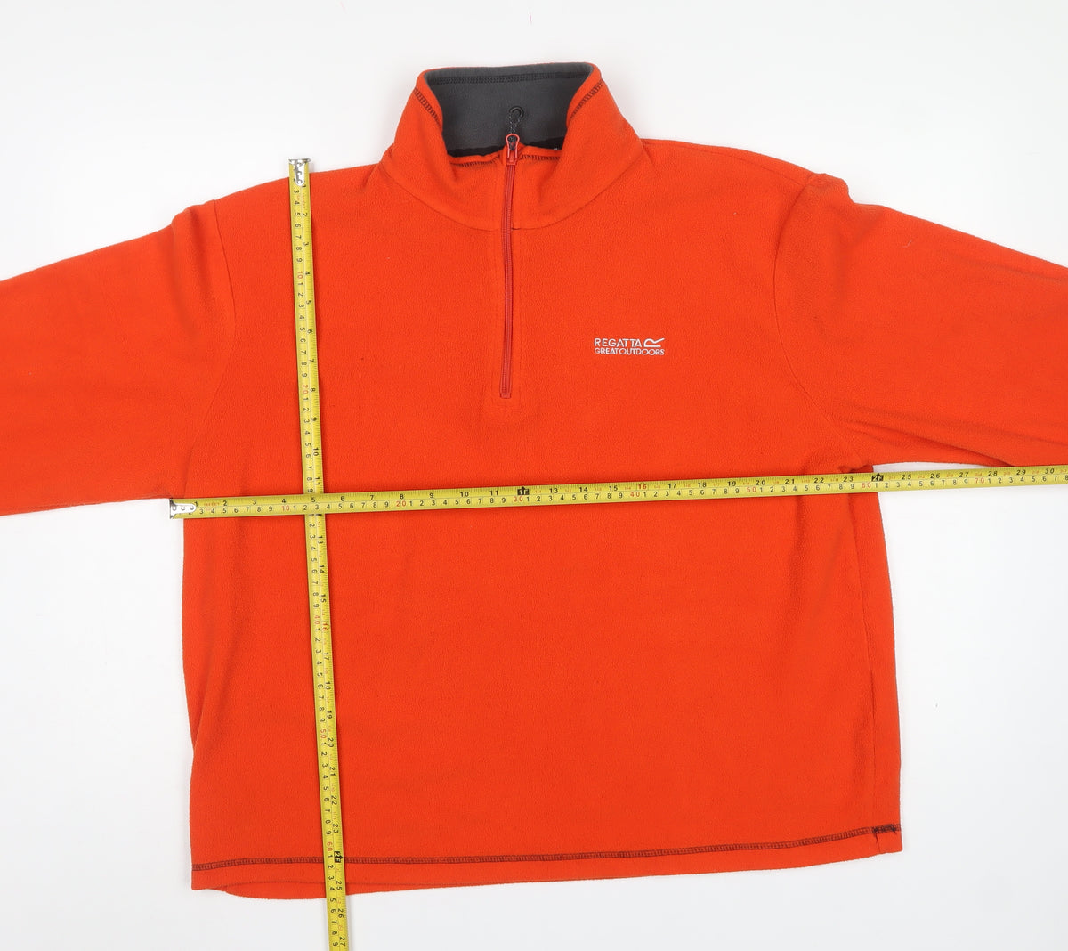 Regatta Men’s Orange XL 1/4 Zip Fleece Pullover Sweatshirt Outdoor
