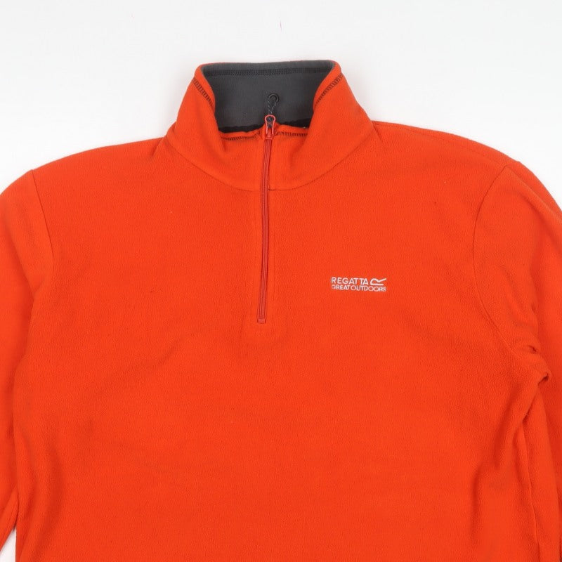 Regatta Men’s Orange XL 1/4 Zip Fleece Pullover Sweatshirt Outdoor