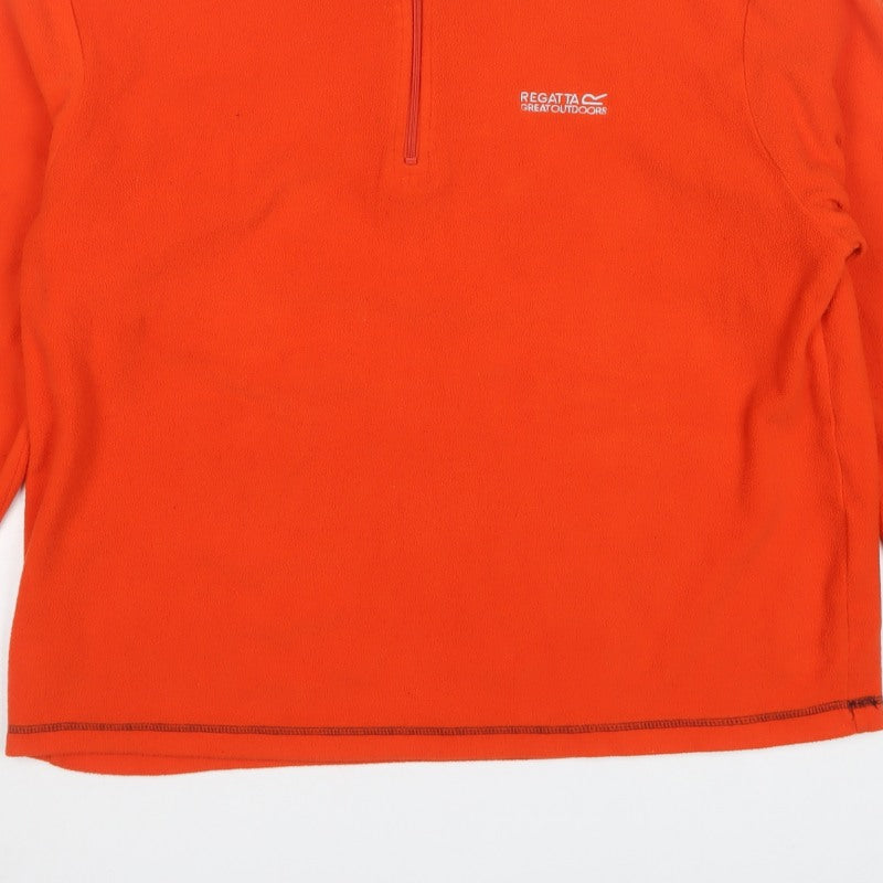 Regatta Men’s Orange XL 1/4 Zip Fleece Pullover Sweatshirt Outdoor
