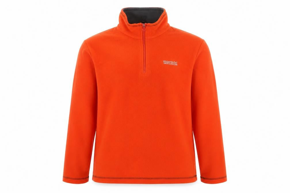 Regatta Men’s Orange XL 1/4 Zip Fleece Pullover Sweatshirt Outdoor