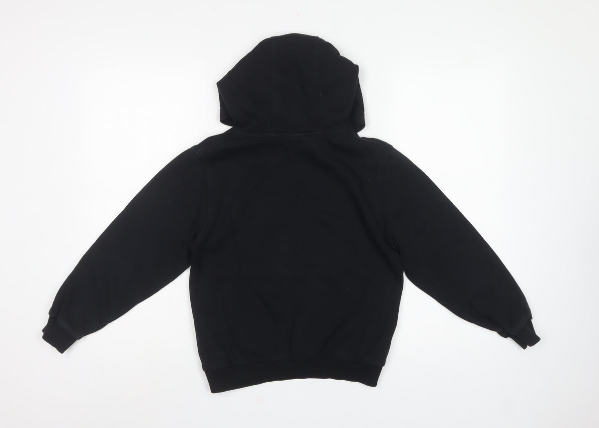 Nike Boys Black M Pullover Hoodie Logo Kangaroo Pocket