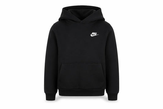 Nike Boys Black M Pullover Hoodie Logo Kangaroo Pocket