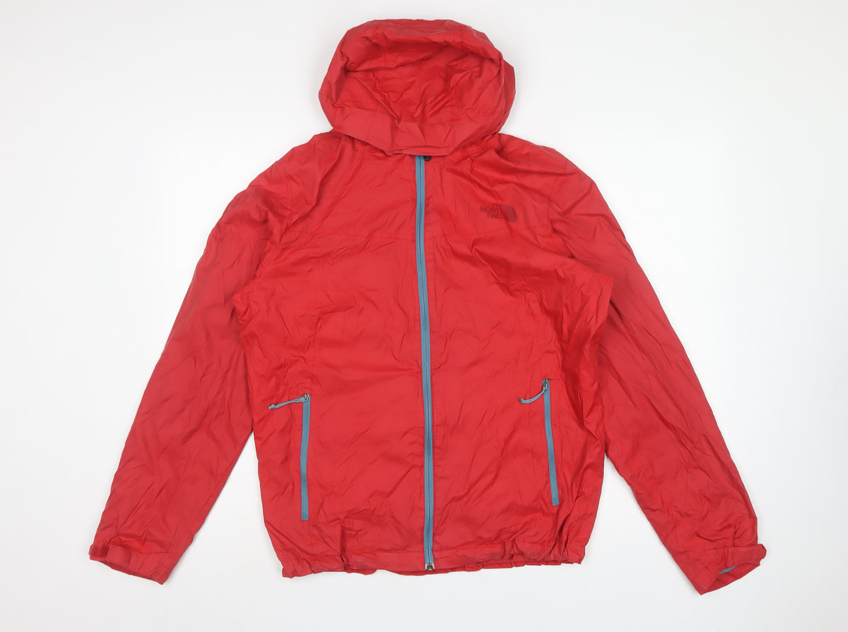 The North Face Men’s Red M Hooded Waterproof Rain Jacket