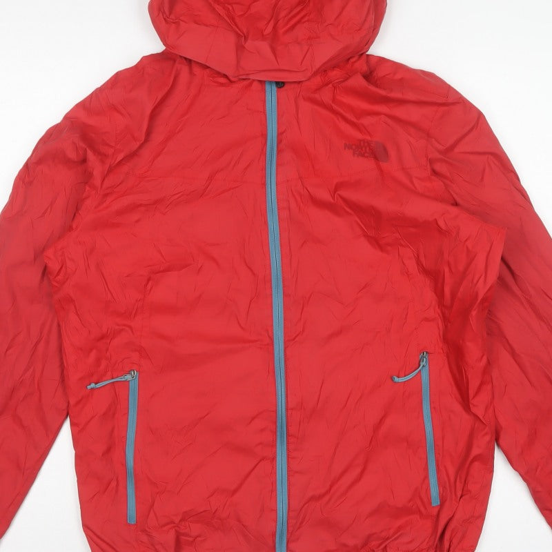 The North Face Men’s Red M Hooded Waterproof Rain Jacket