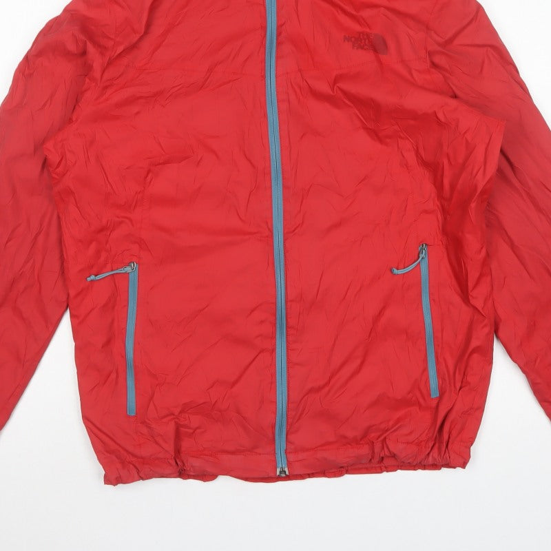 The North Face Men’s Red M Hooded Waterproof Rain Jacket