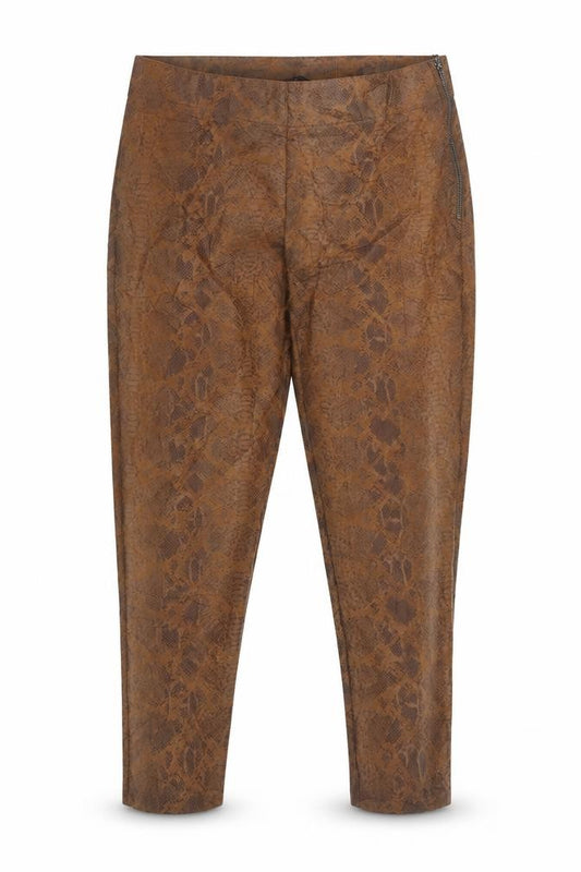 Marks and Spencer Women’s Brown UK 18 Snake Print Tapered Trousers