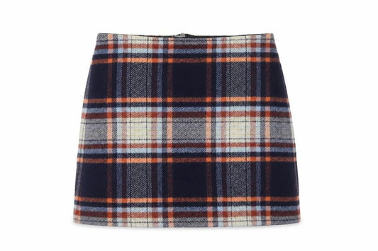 Marks and Spencer Women's Multicoloured UK 14 Plaid Tweed Pencil Skirt