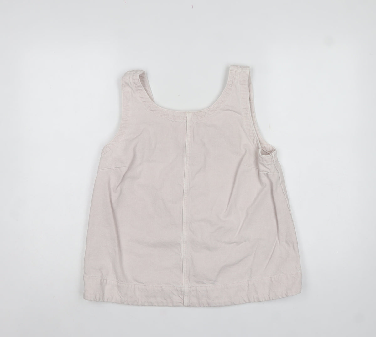 Marks and Spencer Women Pink UK 12 Basic Cotton Button Tank Top