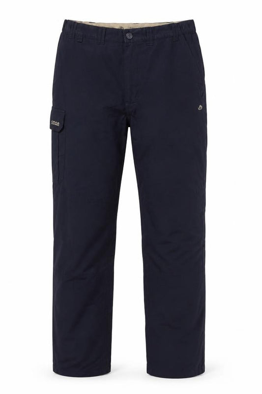 Craghoppers Men Blue L 34in Cargo Trousers Straight Leg