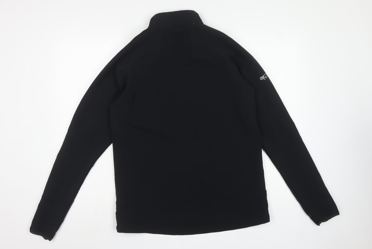 TOG24 Mens Black S Dickerson Softshell Full Zip Outdoor Jacket