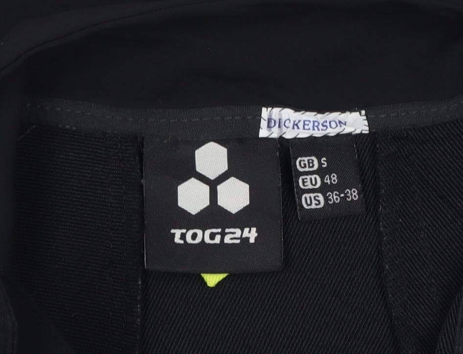 TOG24 Mens Black S Dickerson Softshell Full Zip Outdoor Jacket