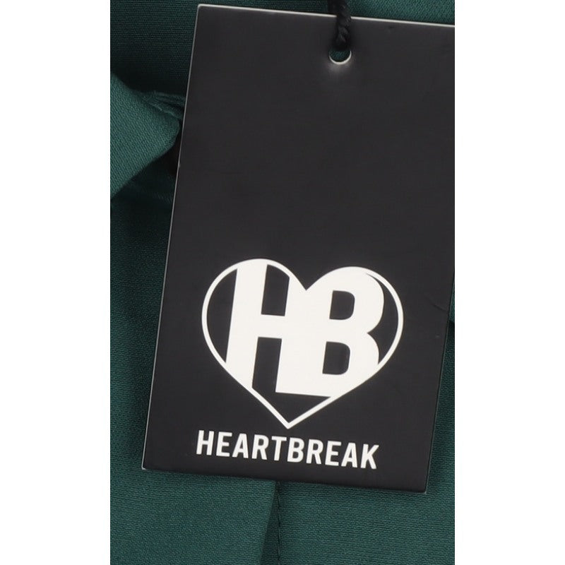 Heartbreak Women Green UK 8 Cropped Button-Up Pocket Blouse