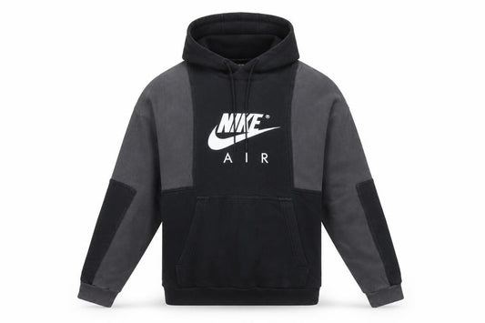 Nike Air Men’s Black Grey Graphic Pullover Hoodie M Hooded Sports