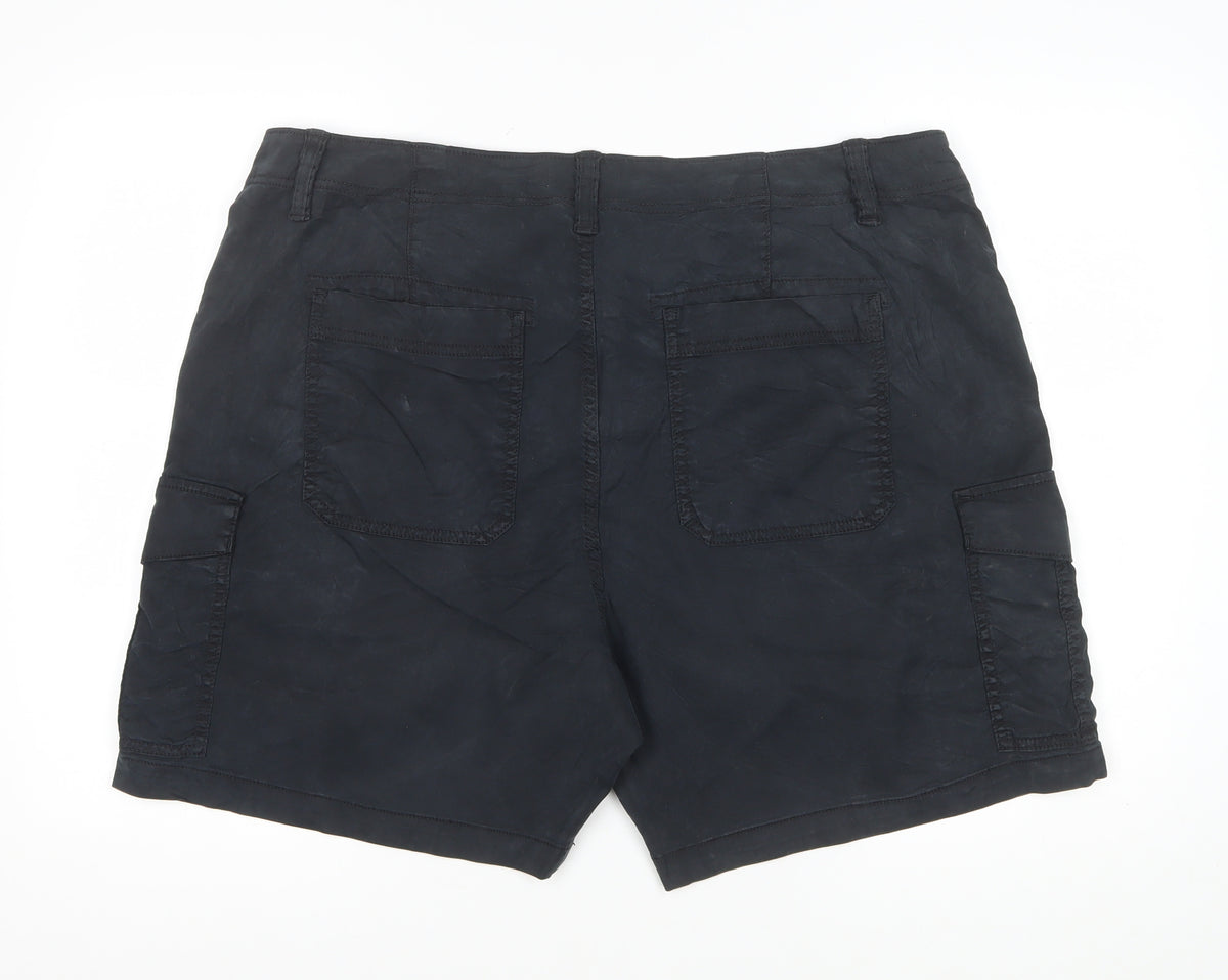 Marks & Spencer Women's Black UK 20 Cargo Casual Shorts