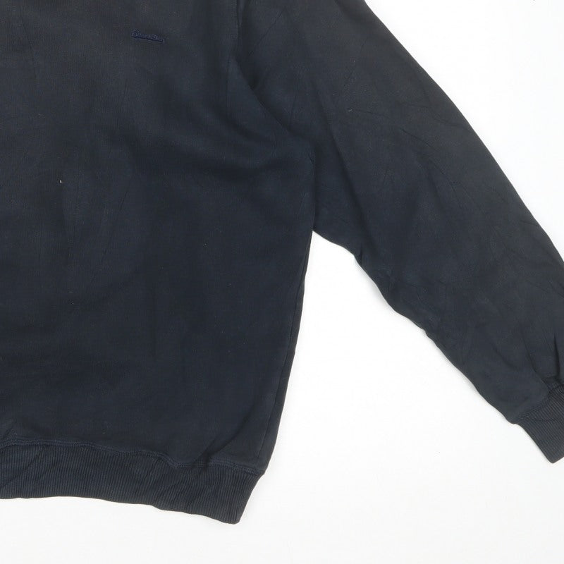 Superdry Men's Black XL Crew Neck Logo Pullover Sweatshirt