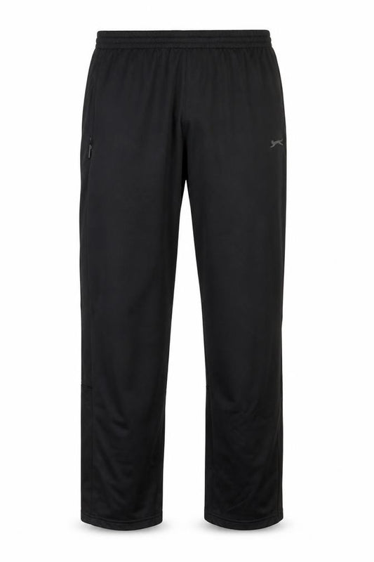 Slazenger Men Black 2XL Track Pants Elastic Waist Zip Pocket