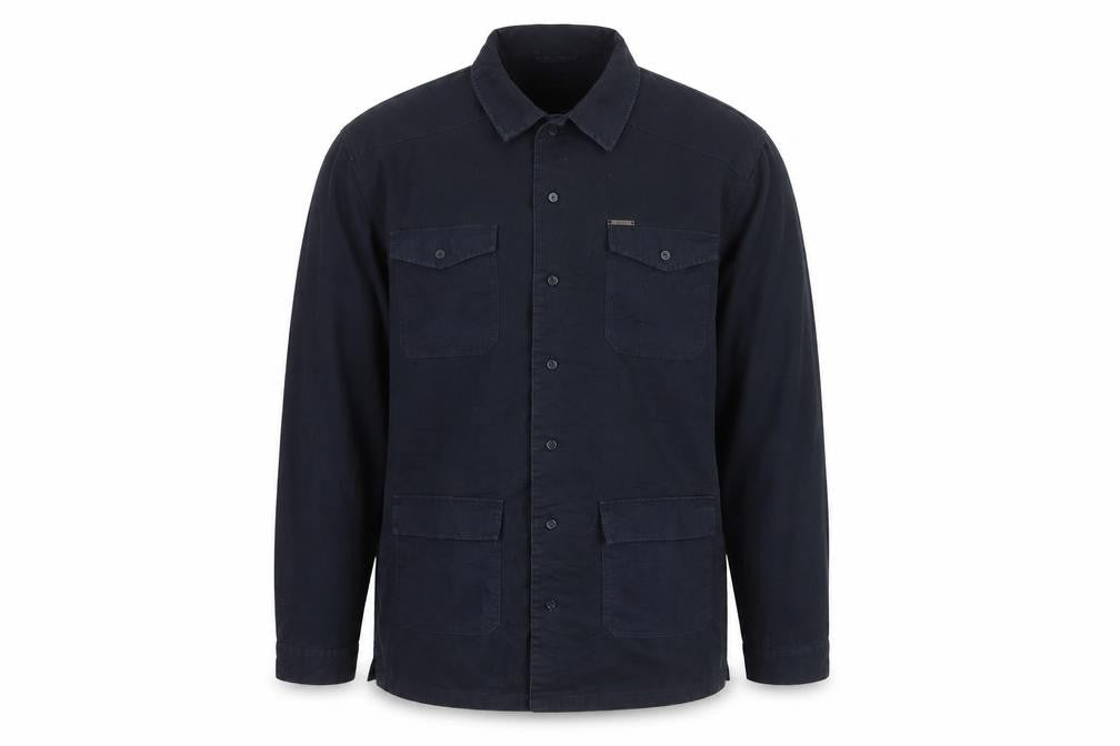Firetrap Men’s Blue 2XL Military Jacket Cotton 4 Pocket
