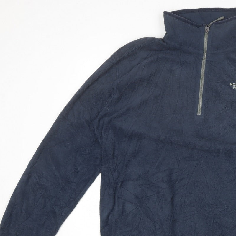 The North Face Men’s Blue XL 1/4 Zip Fleece Pullover Outdoor