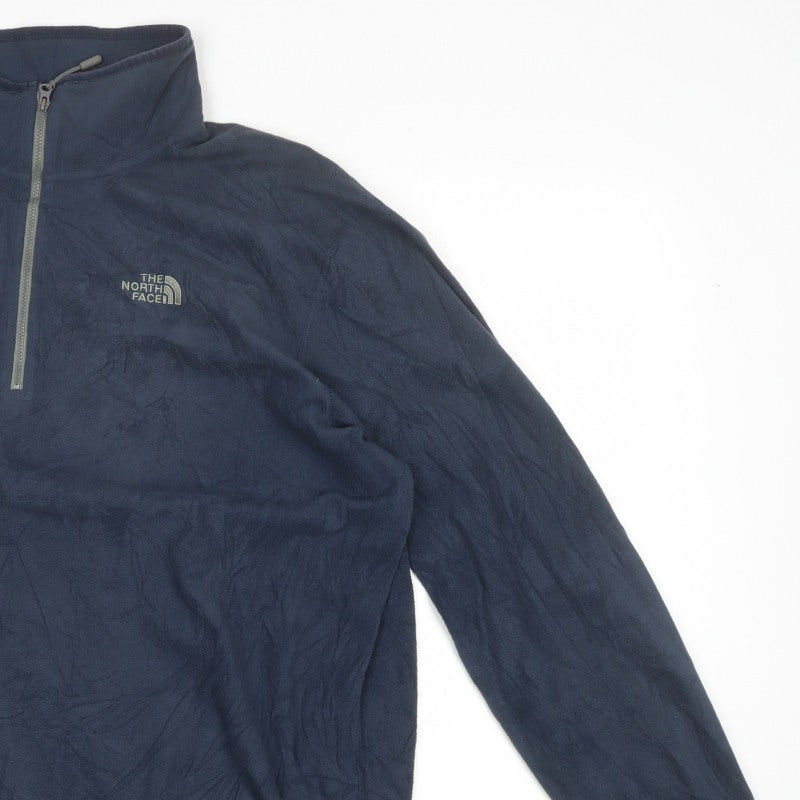 The North Face Men’s Blue XL 1/4 Zip Fleece Pullover Outdoor