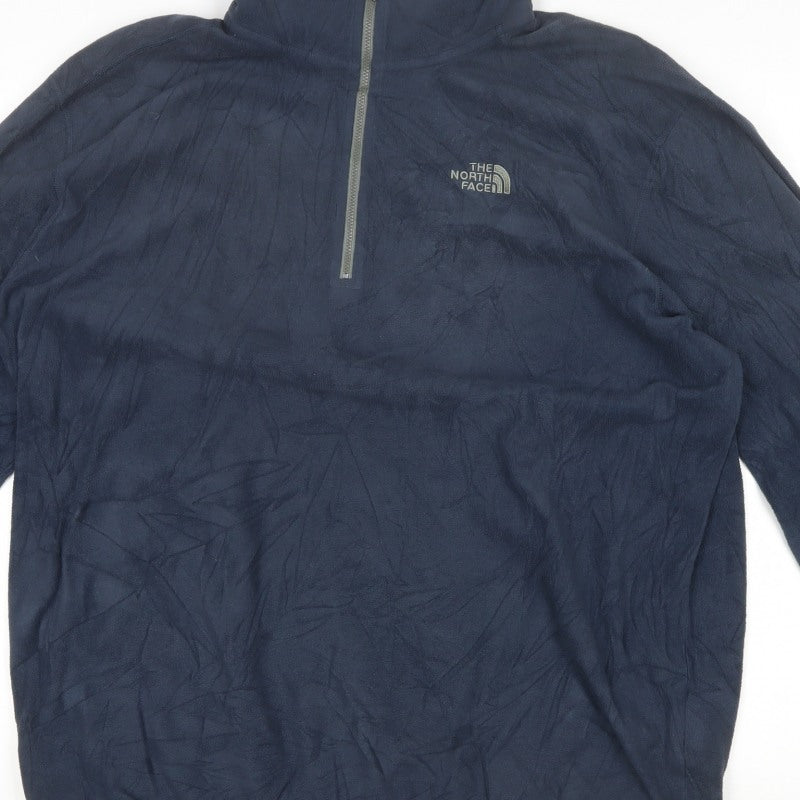 The North Face Men’s Blue XL 1/4 Zip Fleece Pullover Outdoor