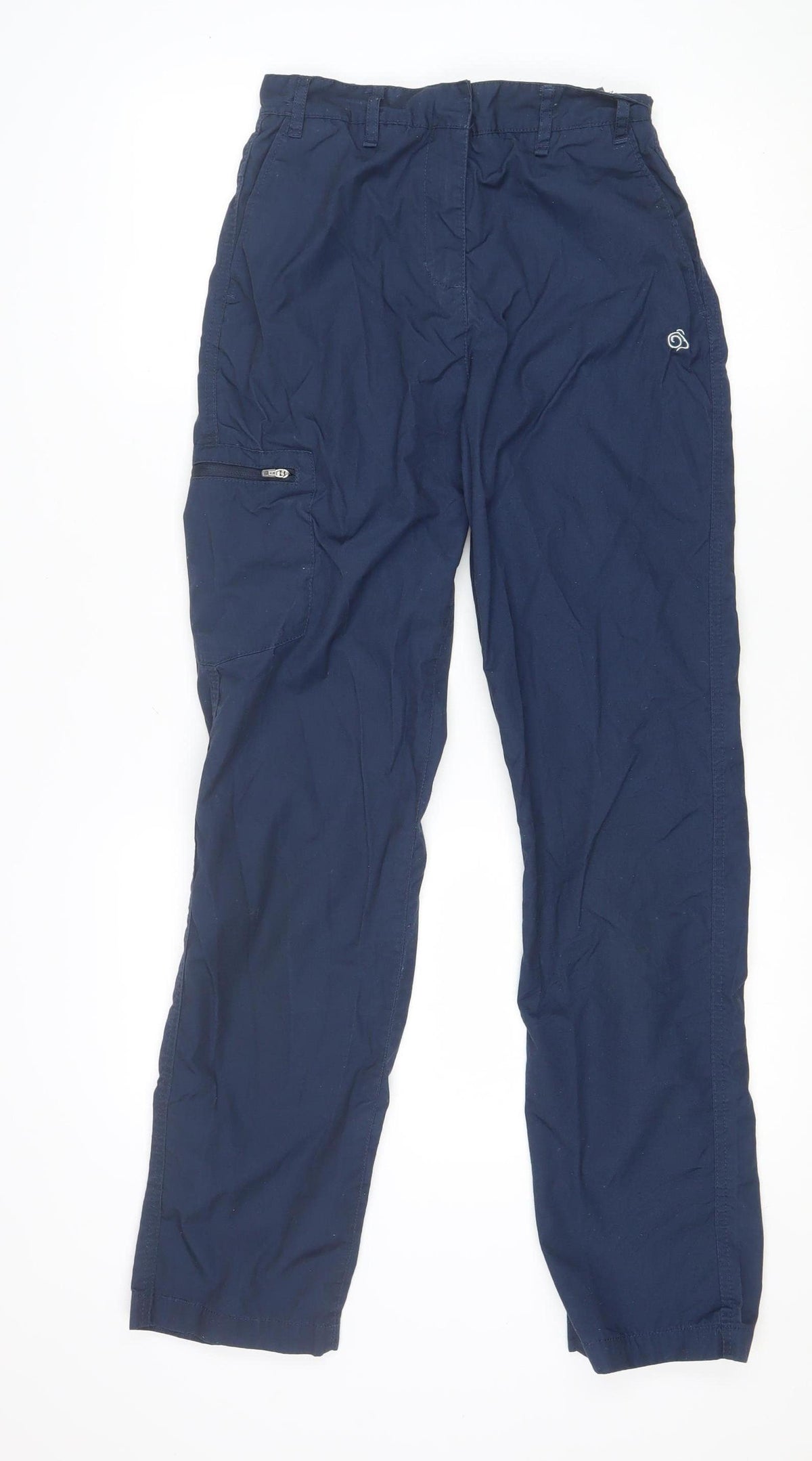 Craghoppers Women’s Blue UK 8 Cargo Trousers Polyester Cotton