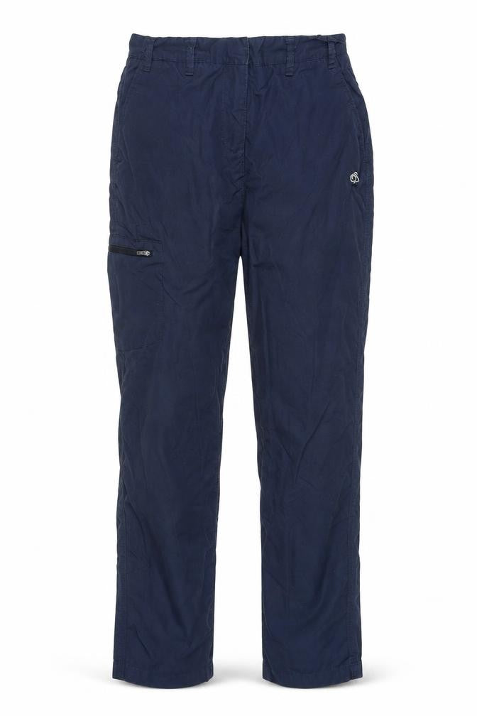 Craghoppers Women’s Blue UK 8 Cargo Trousers Polyester Cotton