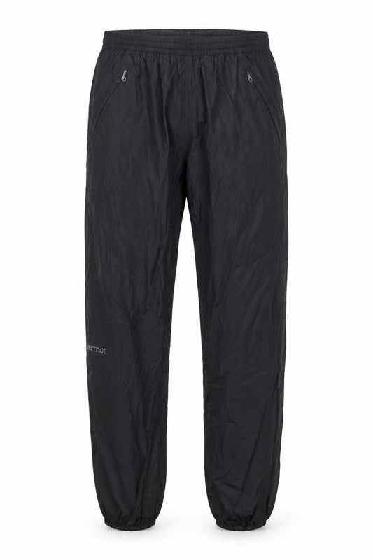 Marmot Men’s Black M Regular Rain Trousers Lightweight Zip Pocket