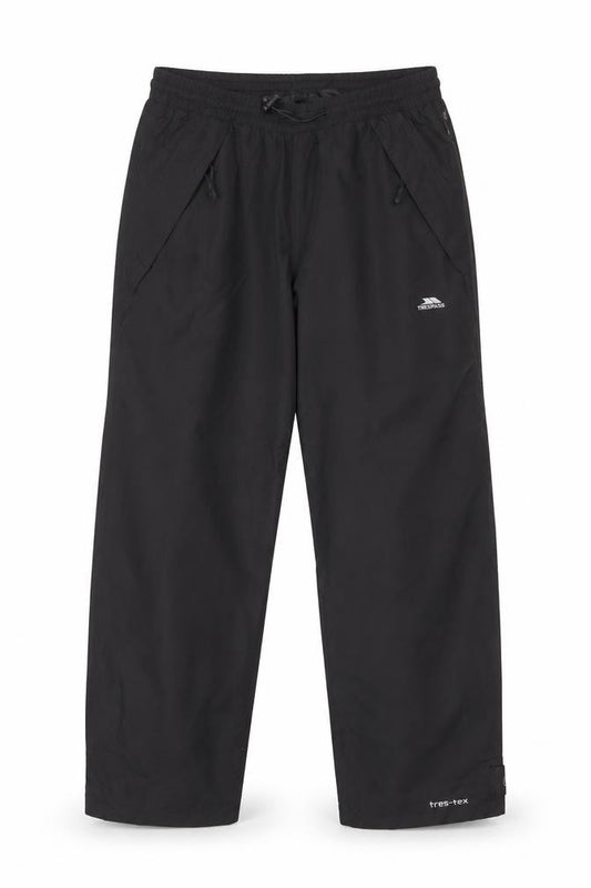 Trespass Men’s Black S TP75 Waterproof Breathable Rain Trousers 30-32in