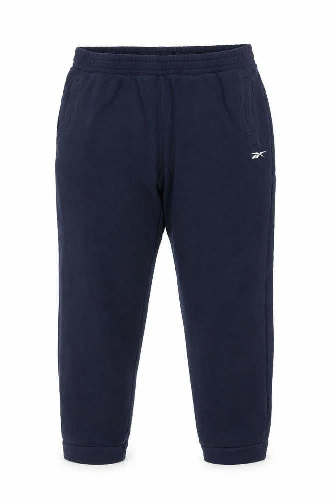 Reebok Men’s Blue XL Jogger Sweatpants Cotton Blend Logo Pockets