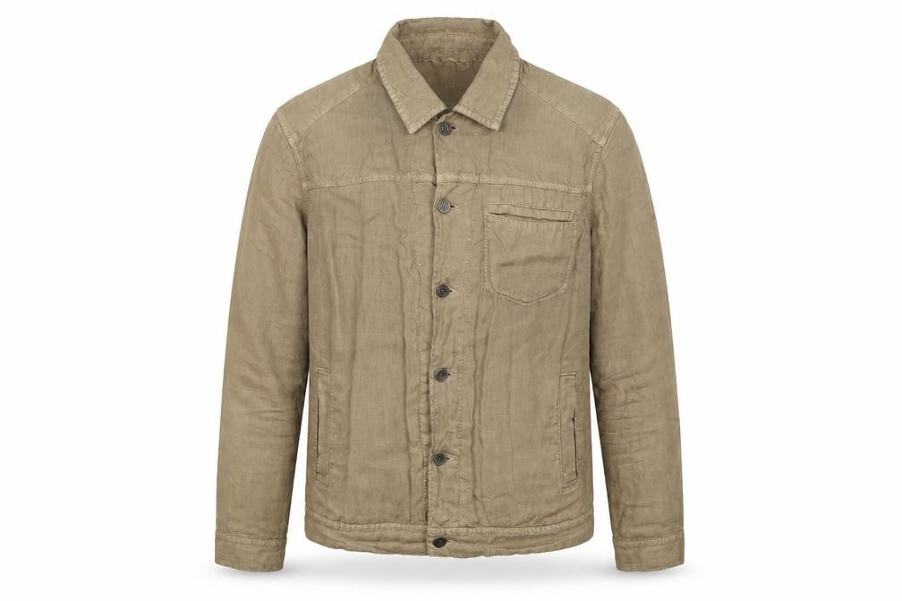 Ted Baker Men’s Beige Linen Button Jacket Size M Casual