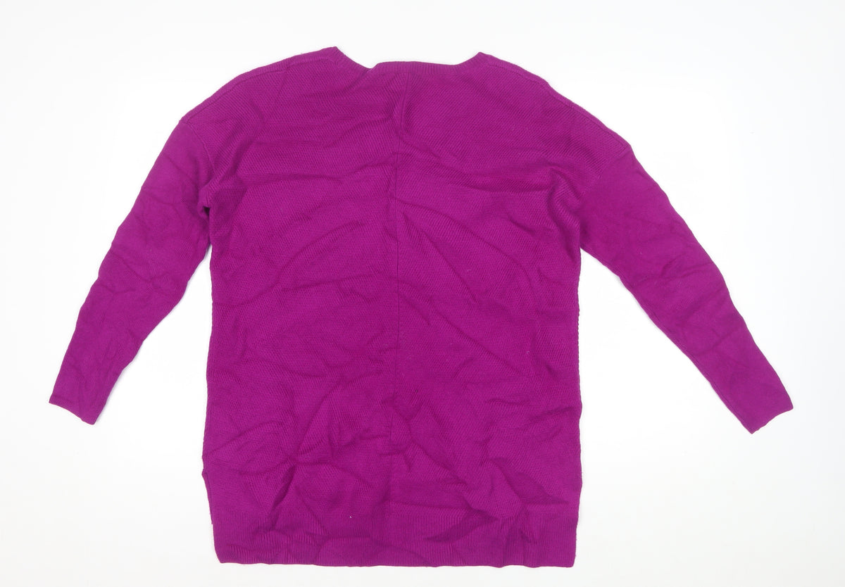 L.K. Bennett Women’s Purple S Wool Cashmere Crew Neck Pullover Jumper