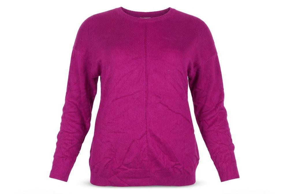 L.K. Bennett Women’s Purple S Wool Cashmere Crew Neck Pullover Jumper