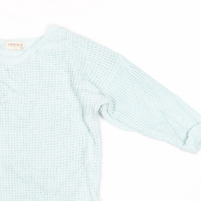 Marks and Spencer Women Mint Green UK 10 Open Knit Oversized Jumper