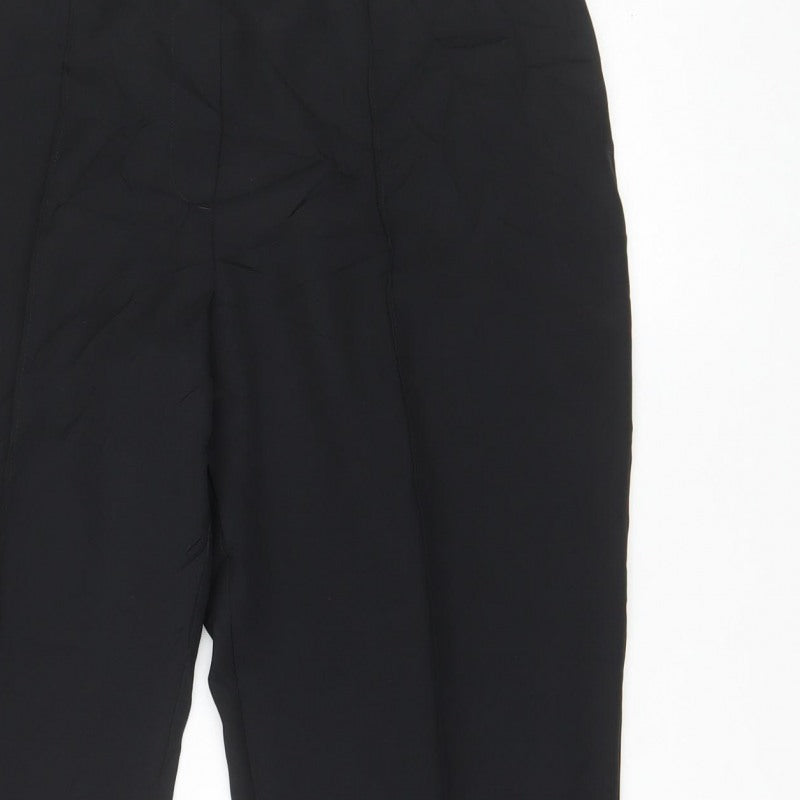 M&S Women’s Black Size 14 Straight Leg Smart Work Trousers
