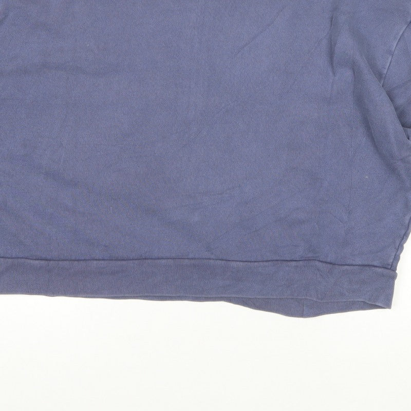 Levi's Men’s Blue L Embroidered Logo Crew Neck Pullover Sweatshirt