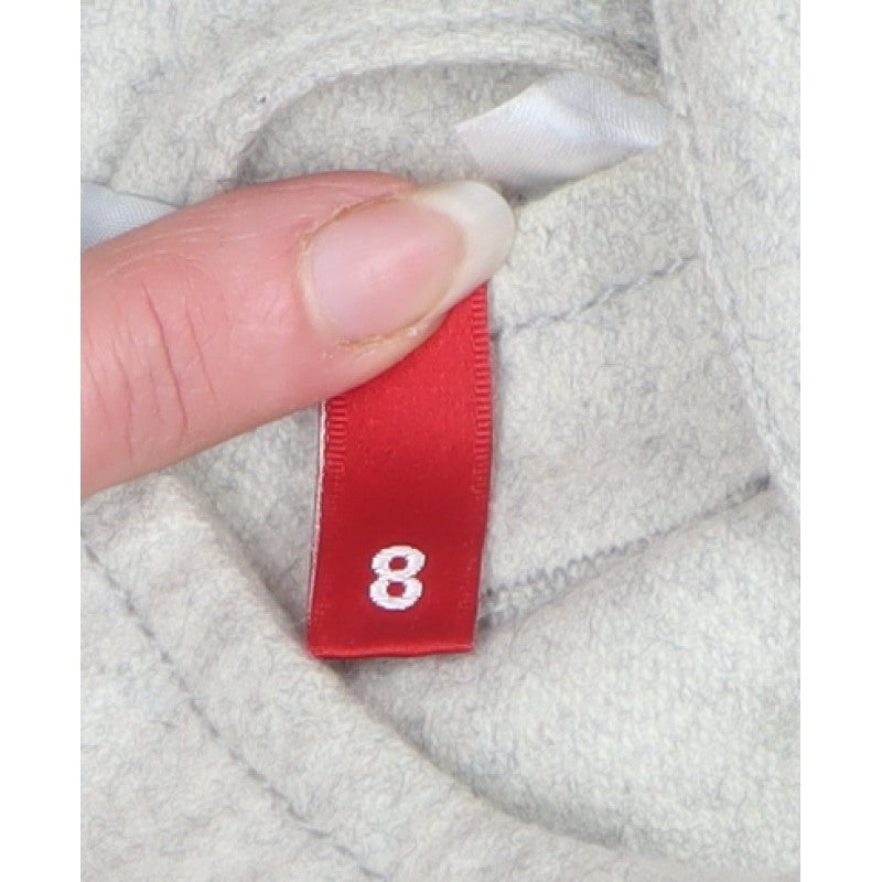 H&M Divided Women's Grey UK 8 Hooded Wool Blend Pea Coat