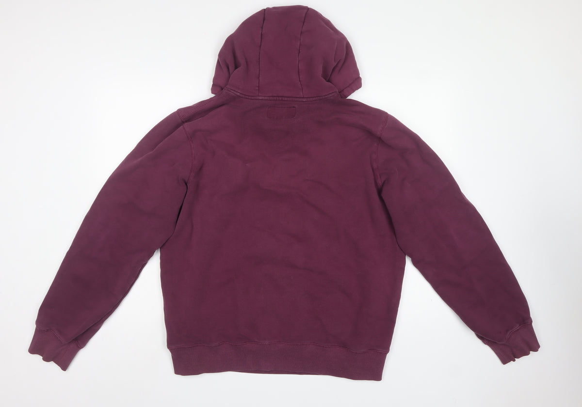 Firetrap Men's Purple 2XL Pullover Hoodie Graphic Logo Fleece