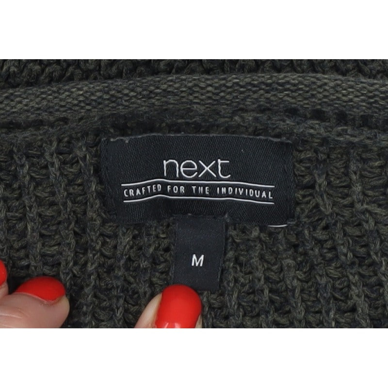 Next Men’s Green Medium Textured Knit Crew Neck Pullover Jumper