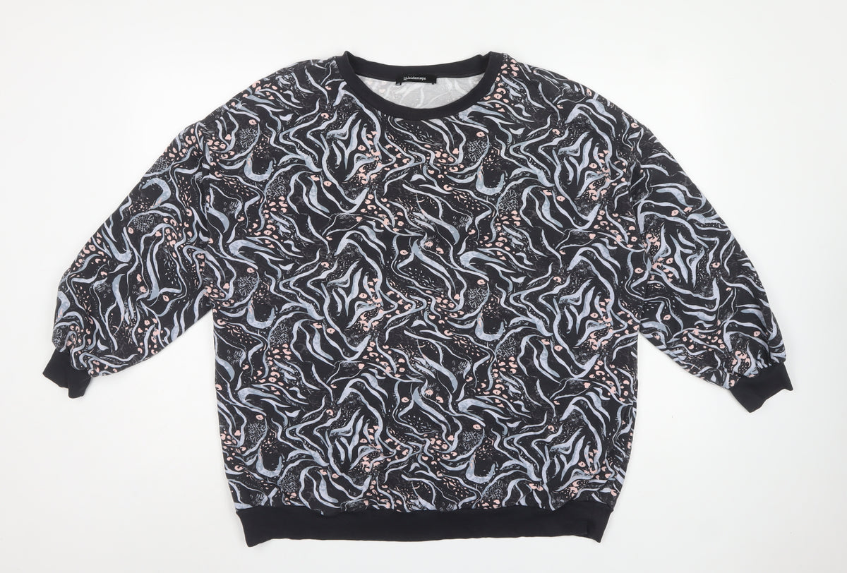 Kaleidoscope Women Multicoloured UK 16 Crew Neck Pullover Sweatshirt